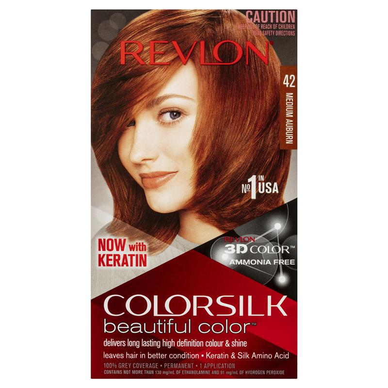 Buy Revlon ColorSilk 42 Medium Auburn Online at Chemist Warehouse®