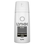 Lynx Men Antiperspirant Aerosol Deodorant Black 160ml