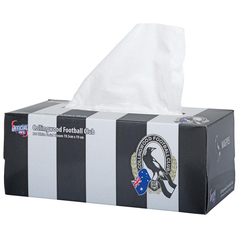 AFL Tissue Box 2Ply Collingwood Magpies 200