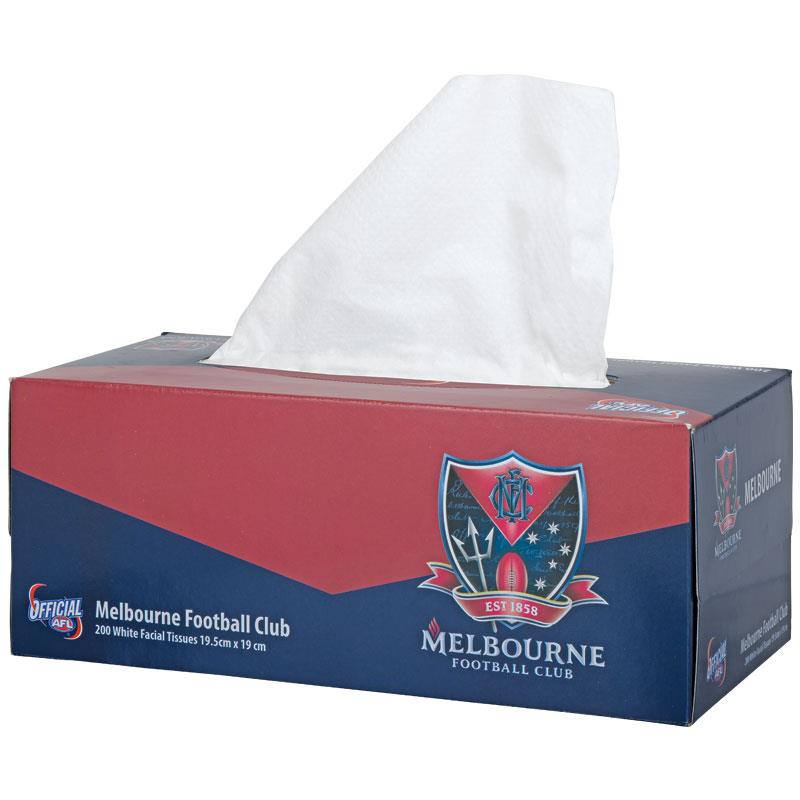 AFL Tissue Box 2Ply Melbourne Demons 200