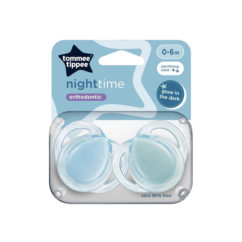 2X TOMMEE TIPPEE 0-6/6-18 MONTHS  LATEX BABY SOOTHER PACIFIER DUMMY BLUE/PINK. 