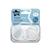 Tommee Tippee Night Time Soothers, Symmetrical Orthodontic Design, BPA-Free Silicone Baglet, Includes Steriliser Box, 0-6M, Pack of 2 Dummies
