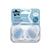Tommee Tippee Night Time Soothers, Symmetrical Orthodontic Design, BPA-Free Silicone Baglet, Includes Steriliser Box, 6-18M, Pack of 2 Dummies