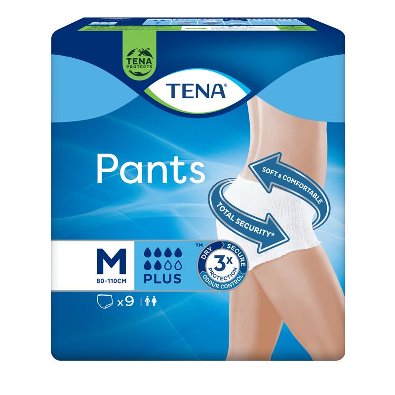TENA Pants Normal Adult Pull Up Incontinence Pants Size Medium 4 x Packs of  18