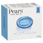 Pears Transparent Soap Pure And Gentle With Mint Extracts 3x125g