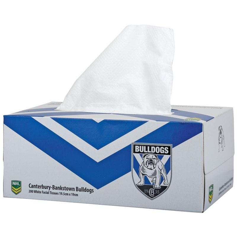 NRL Tissue Box 2Ply Canterbury Bankstown Bulldogs 200