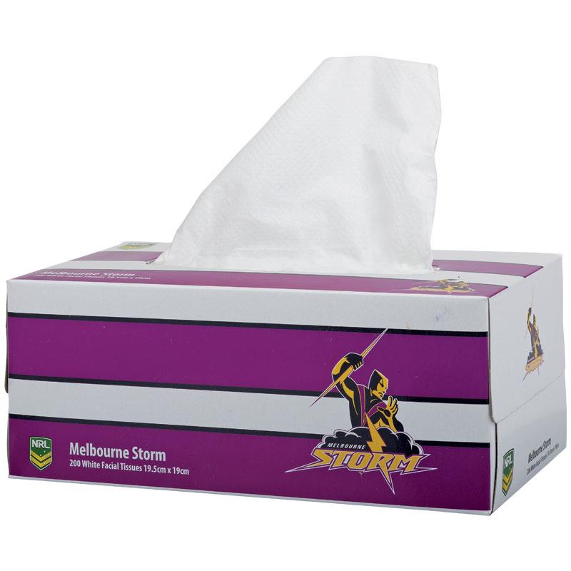 NRL Tissue Box 2Ply Melbourne Storm 200