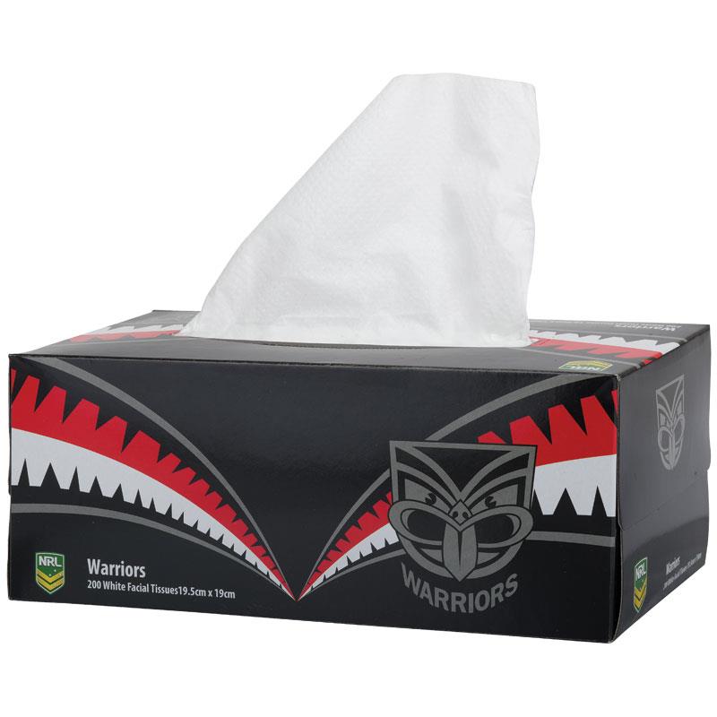 NRL Tissue Box 2Ply New Zealand Warriors 200
