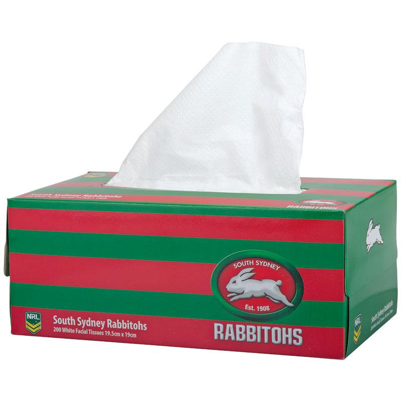 NRL Tissue Box 2Ply South Sydney Rabbitohs 200