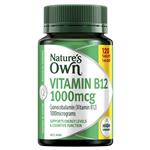 Nature's Own Vitamin B12 1000mcg - Vitamin B for Energy - 120 Tablets Exclusive Size