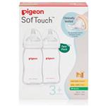 Pigeon SofTouch Peristaltic Plus PP Bottle 240ml Twin Pack