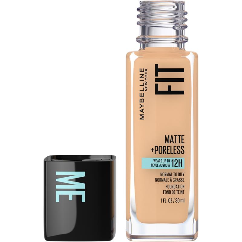  Maybelline Fit Me Matte + Poreless Liquid Foundation Makeup,  Creamy Beige, 1 fl. oz. Oil-Free Foundation (Pack of 2) : Beauty & Personal  Care