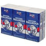 AFL Pocket Tissues Western Bulldogs 6 Pack