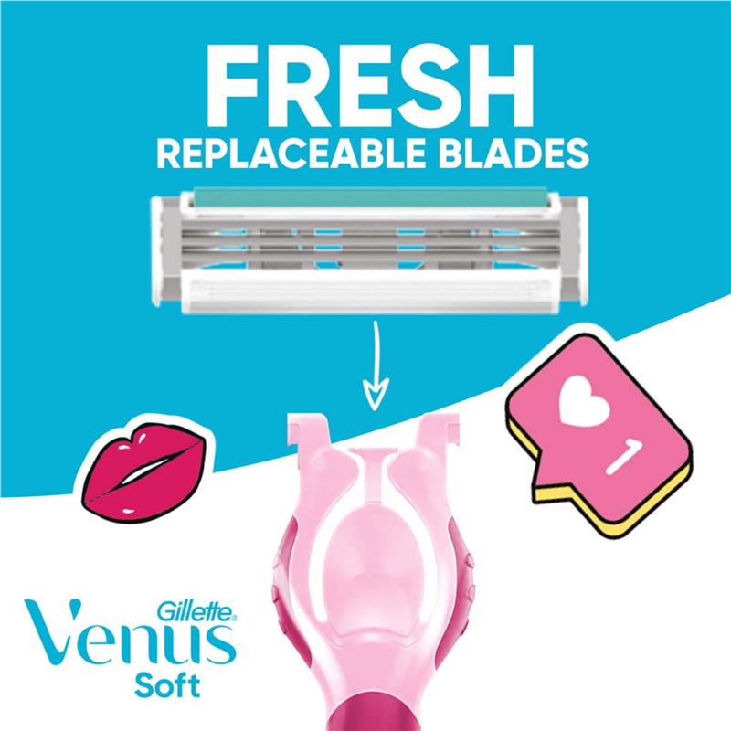 Buy Gillette Simply Venus Hybrid Razor 4Up Online at Chemist Warehouse®