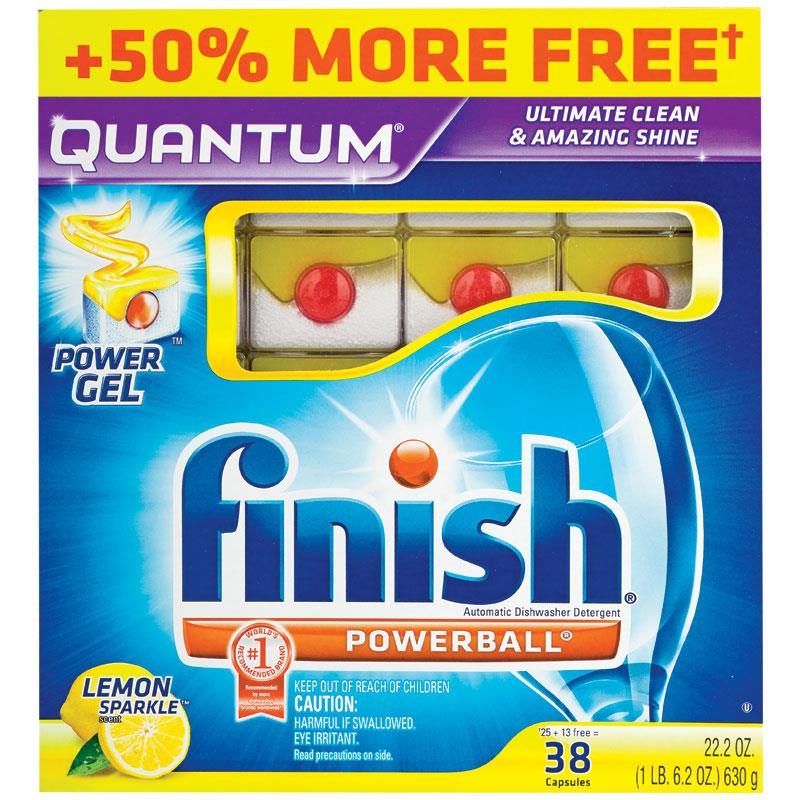 Finish Quantum Powerball Lemon 38 Pack