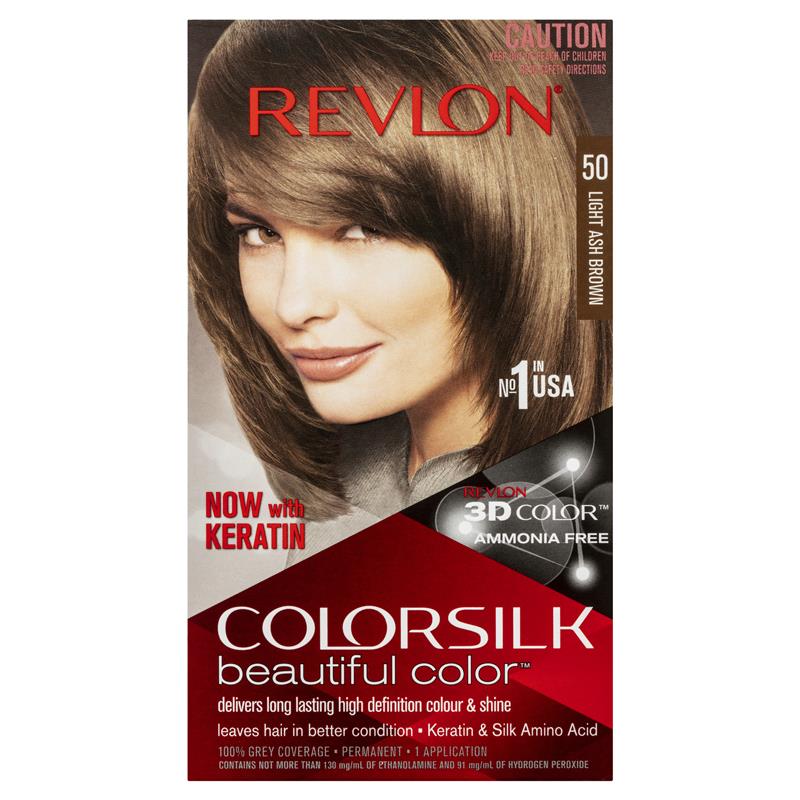 Buy Revlon Colorsilk 50 Light Ash Brown Online at Chemist Warehouse®