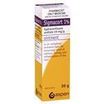 Sigmacort 1% Ointment 30g - Hydrocortisone (S3)