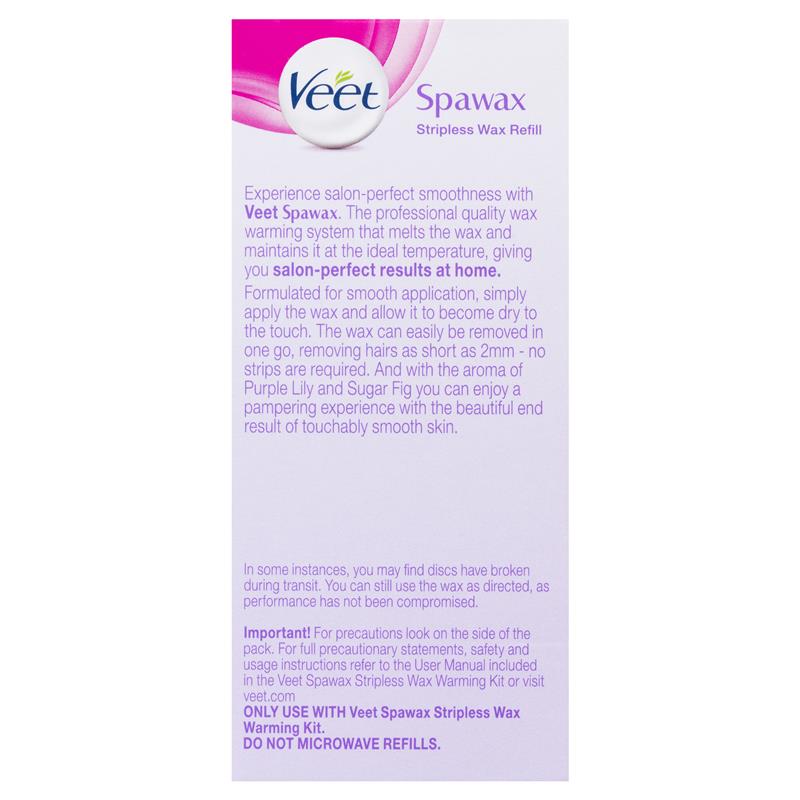 Buy Veet Spawax Hair Removal Wax Refill Purple Lily & Sugar Fig 150g Online at Chemist Warehouse®