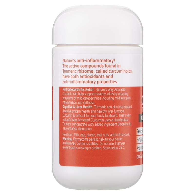 Buy Nature's Way Activated Curcumin Clinical Strength 30 Tablets Online at  Chemist Warehouse®