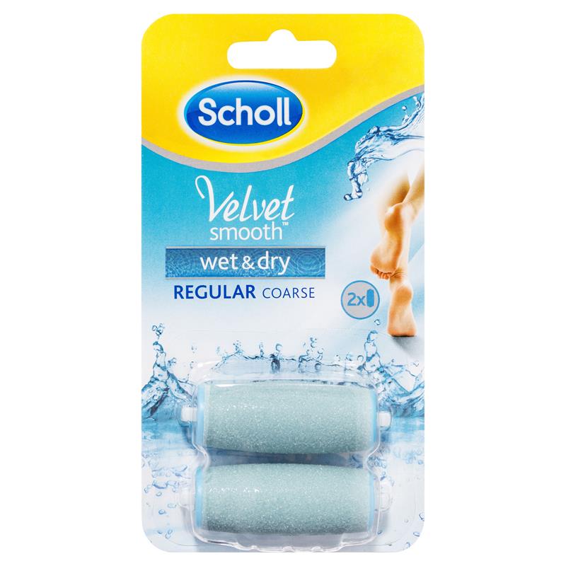 Buy Scholl Velvet Smooth Electronic Foot File Refill Regular Course 2