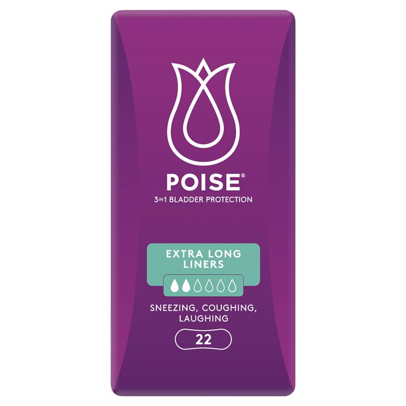 Buy Poise Liners Extra Long 22 Online at Chemist Warehouse®