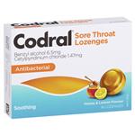 Codral Sore Throat Lozenges Antibacterial 16 Pack