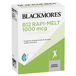 Blackmores B12 Rapi-Melt 1000mcg Energy Support Vitamin B 60 Tablets