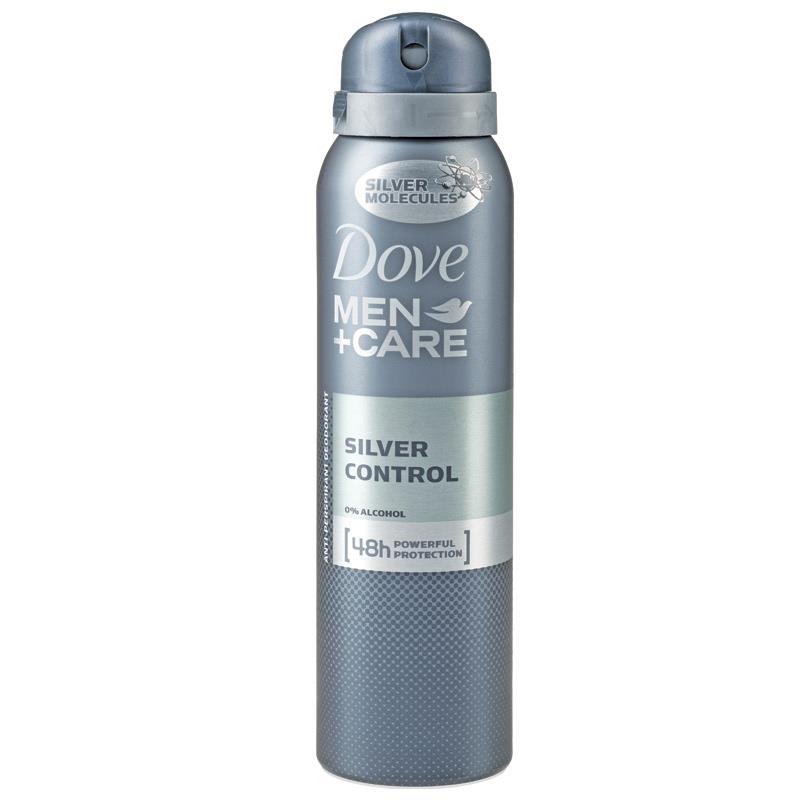 Buy Dove for Men Deodorant Antiperspirant Silver Control 150ml Online