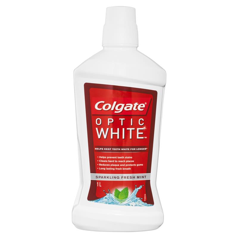 Buy Colgate Optic White Mouthwash 1L Online at Chemist Warehouse®