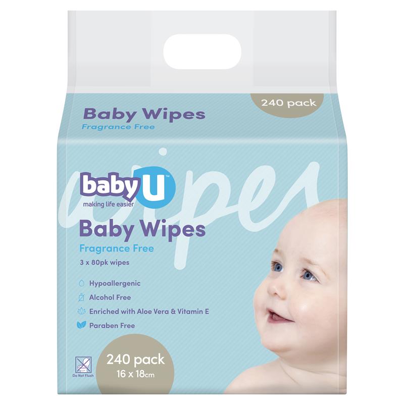 Buy Baby U Baby Wipes Fragrance Free 