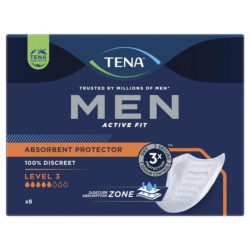 Buy Tena Men Pads Level 3 8 Pack Online at Chemist Warehouse®