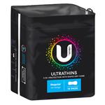 U By Kotex Ultrathins Pads Regular 14 Pack