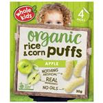 Whole Kids Little Munchkins Organic Rice & Corn Puffs Apple 7.5g 4 Pack