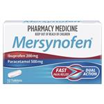 Mersynofen Tablets - Pain Relief - Contains Paracetamol & Ibuprofen - 12 Pack