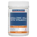 Ethical Nutrients Mega Zinc Powder 40mg (Raspberry) 190g