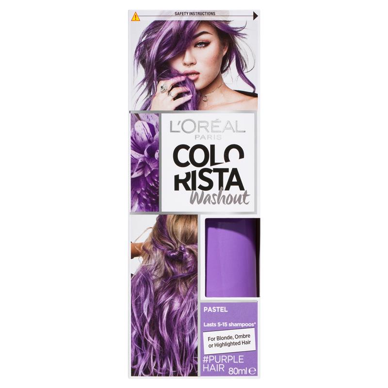 Buy L Oreal Colorista Washout Purple Hair Online at . 