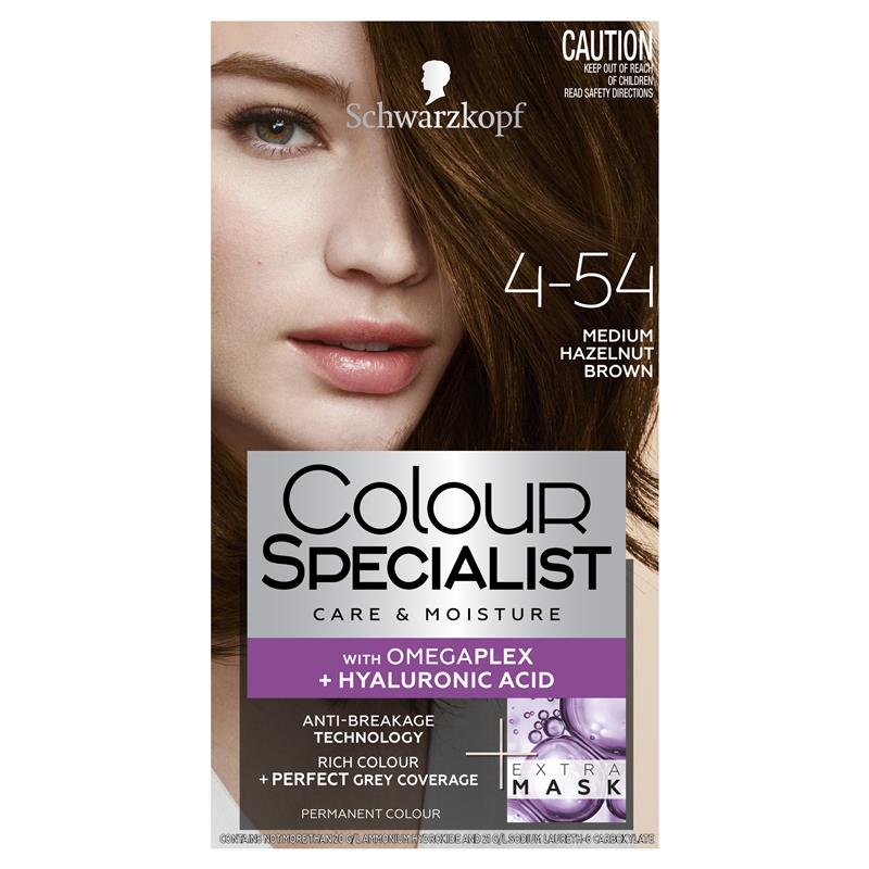 Buy Schwarzkopf Colour Specialist 4-54 Medium Hazelnut Brown Online at  Chemist Warehouse®