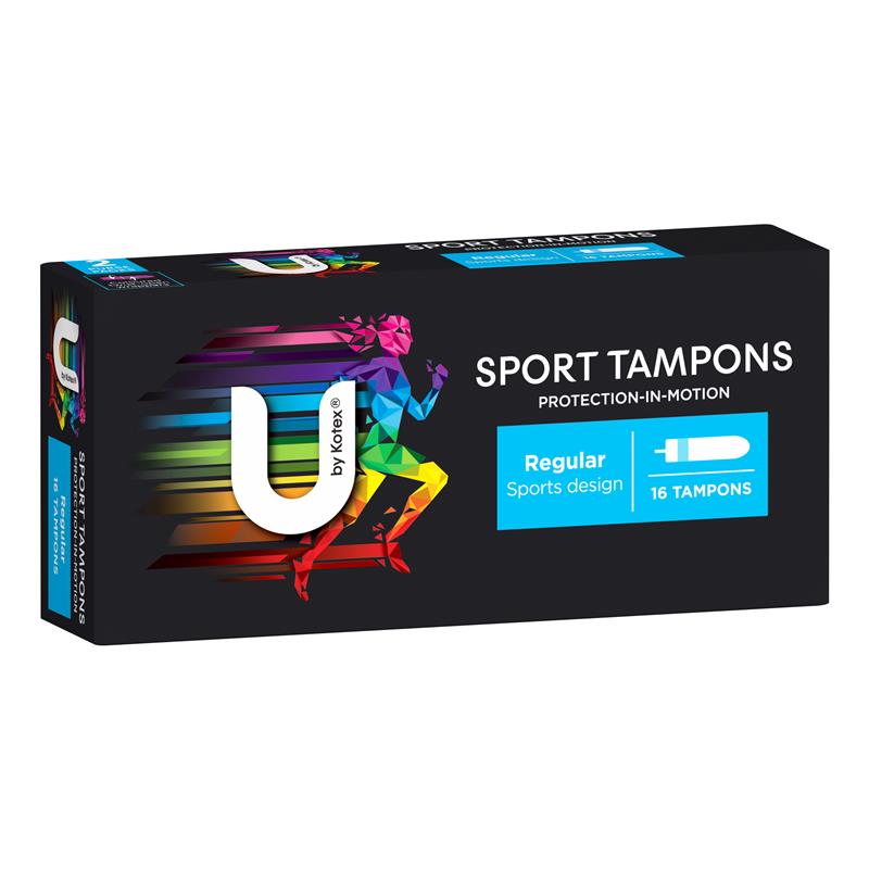 U By Kotex Sport Tampon Regular 16 Pack