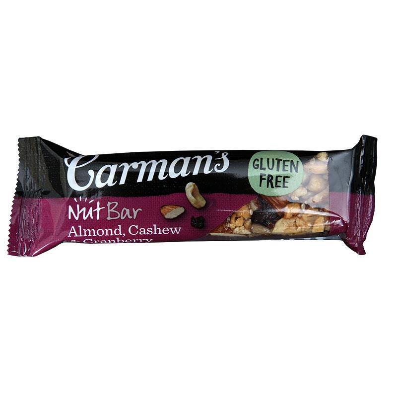 Buy Carmans Almond Cashew & Cranberry Nut Bar 45g Online at Chemist