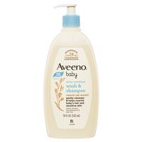 Aveeno Baby Daily Moisture Wash & Shampoo (33 fl. oz. and 12 fl. oz.) -  Sam's Club