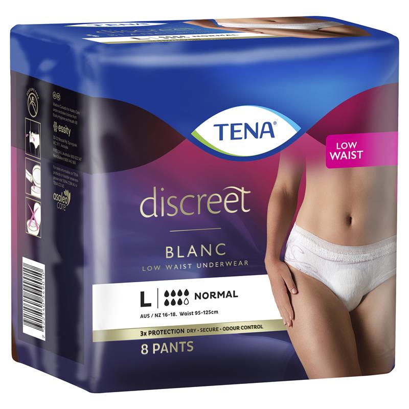 Buy Tena Pants Women Discreet Large 8 Pack Online at Chemist