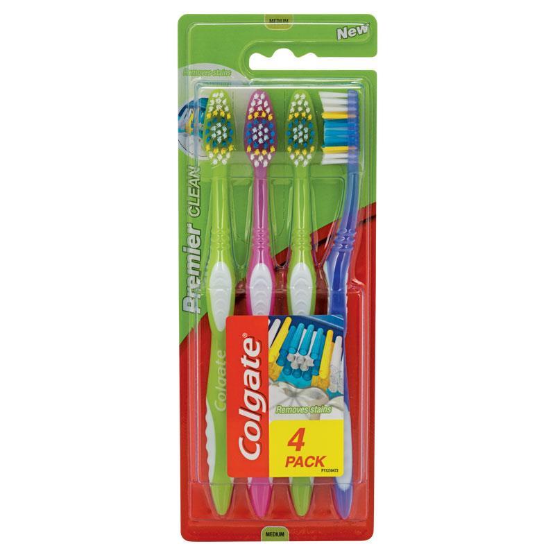 Buy Colgate Premier Toothbrush 4 Pack Online at Chemist Warehouse®