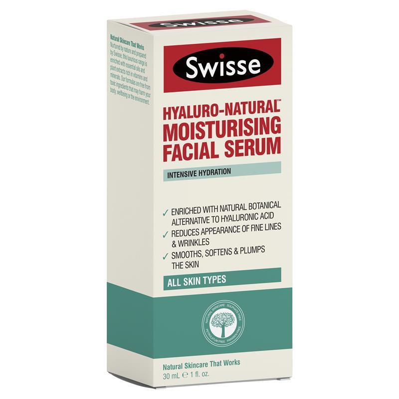 Buy Swisse Hyaluro Natural Moisturising Facial Serum 30ml Online at