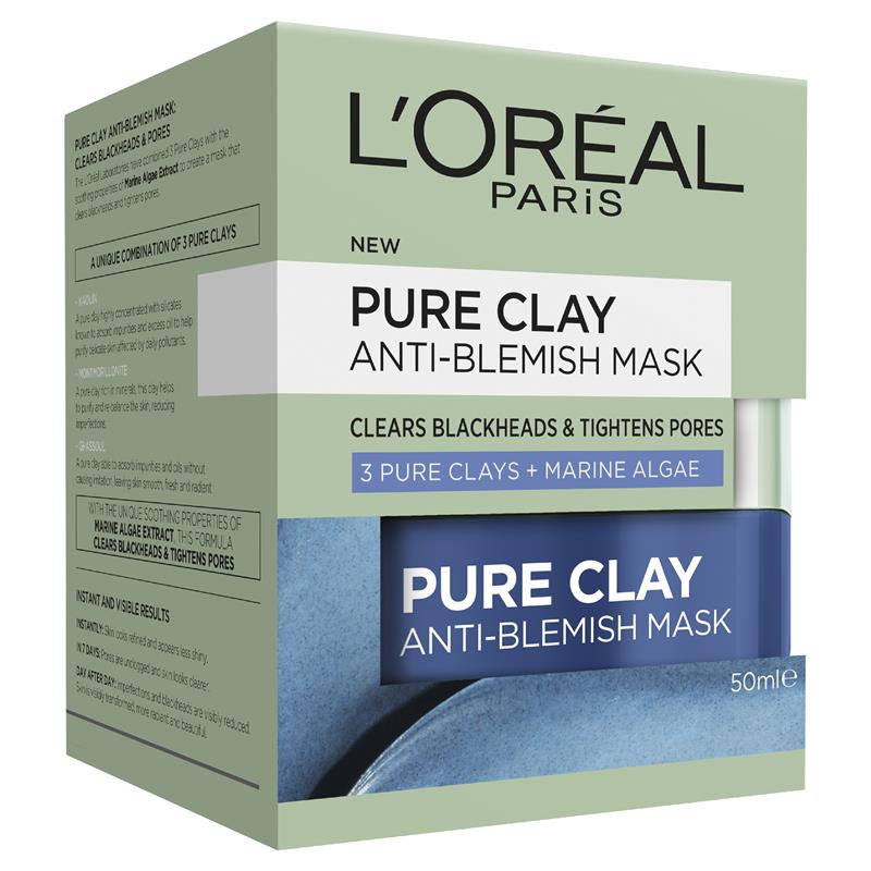 Buy L'Oreal Paris Clay Blemish Rescue Mask 50ml Online at Chemist Warehouse®
