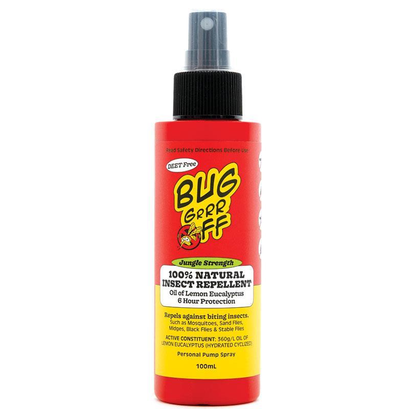 Buy BUG-grrr OFF Jungle Strength Natural Insect Repellent Spray 100ml  Online at Chemist Warehouse®