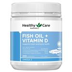 Healthy Care Fish Oil + Vitamin D 200 Capsules