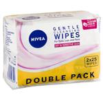 NIVEA Daily Essentials Gentle Face Wipes 25pc Twin Pack