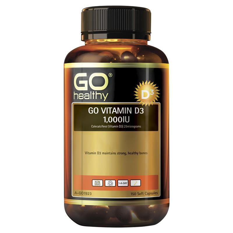 Buy Go Healthy Vitamin D3 1000iu 150 Softgel Capsules Online At