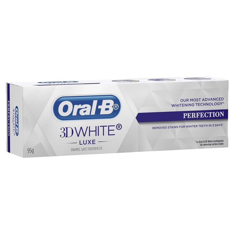 Schaap rammelaar Bukken Buy Oral B Teeth Whitening Toothpaste 3D White Luxe Perfection 95g Online  at Chemist Warehouse®
