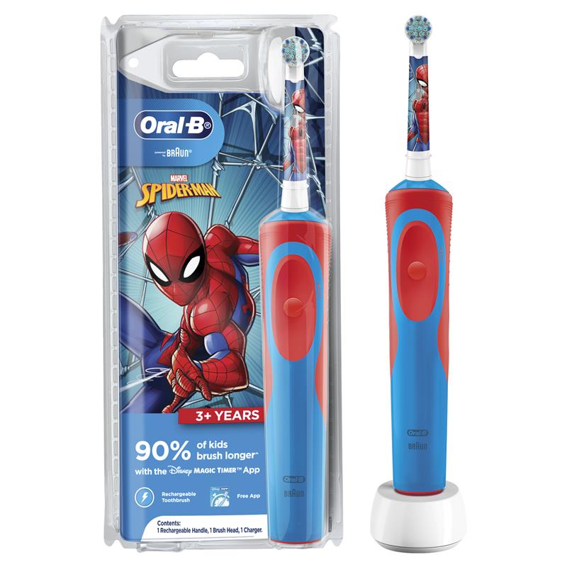 lona Hacer un nombre matar Buy Oral B Vitality Power Toothbrush Kids Star Wars Or Spiderman Online at  Chemist Warehouse®